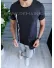 Tricou barbati negru slim fit Vagabond B1951 N5-3.1